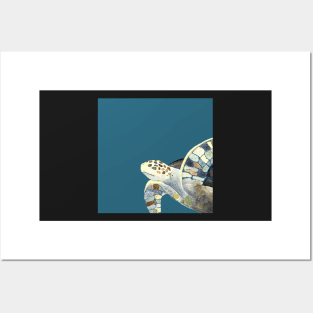 Sea Turtle Watercolor Painting Posters and Art